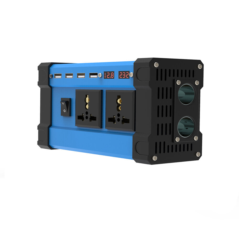 1200W Car Power Inverter, Digital LED Display, DC 12V to AC 220V/110V, Modified Sine Wave Converter