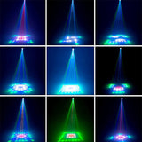 Single/Double Head LED Stage Light 10W/20W RGBW Auto/Voice-Activated Party DJ Projector AC90-240V