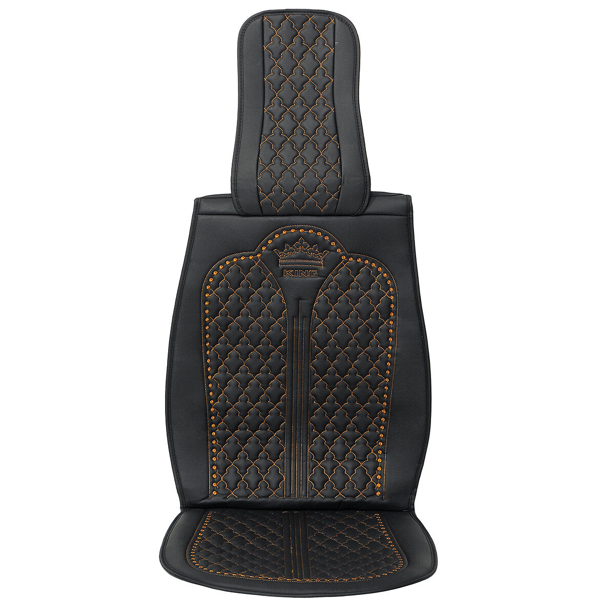2X Front Seat Covers with Pillow and Armrest Pad for 5-Seat Cars
