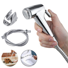 Handheld Shower Head Douche Bidet Toilet Sprayer with 1.2m Hose Clean Kit