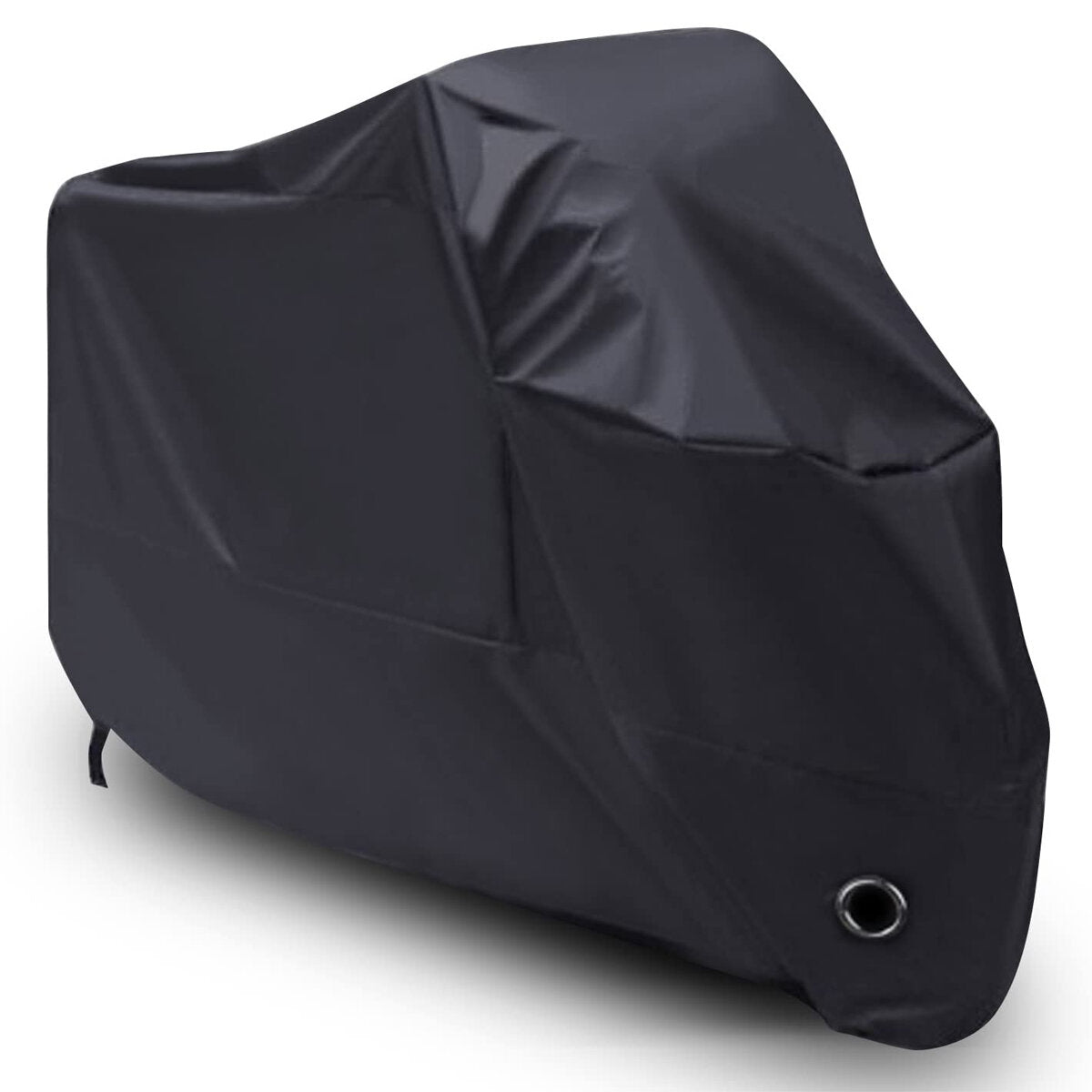 190T Black Waterproof Sun Protection Cover with Holes for Motorcycle, Electric Bicycle, and Scooter