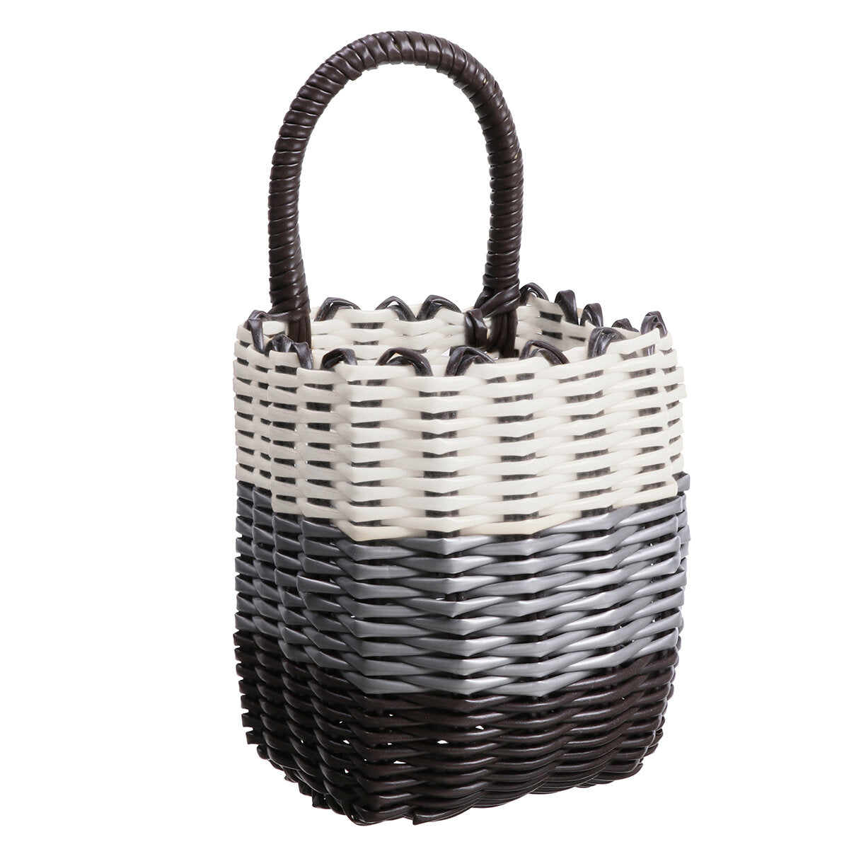 Rattan Bicycle Front Basket for Shopping, Pets, and Storage - Ideal for Cycling