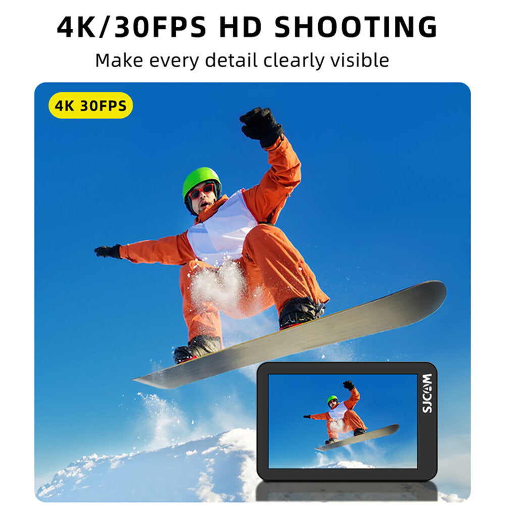 4K Dual-Screen Action Camera 30FPS WiFi Remote, Ultra HD Sports DV for Motorcycle & Car Helmets