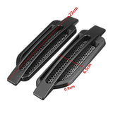 Pair Black Car Side Air Flow Fender Stickers Intake Vent Grille Cover Decor