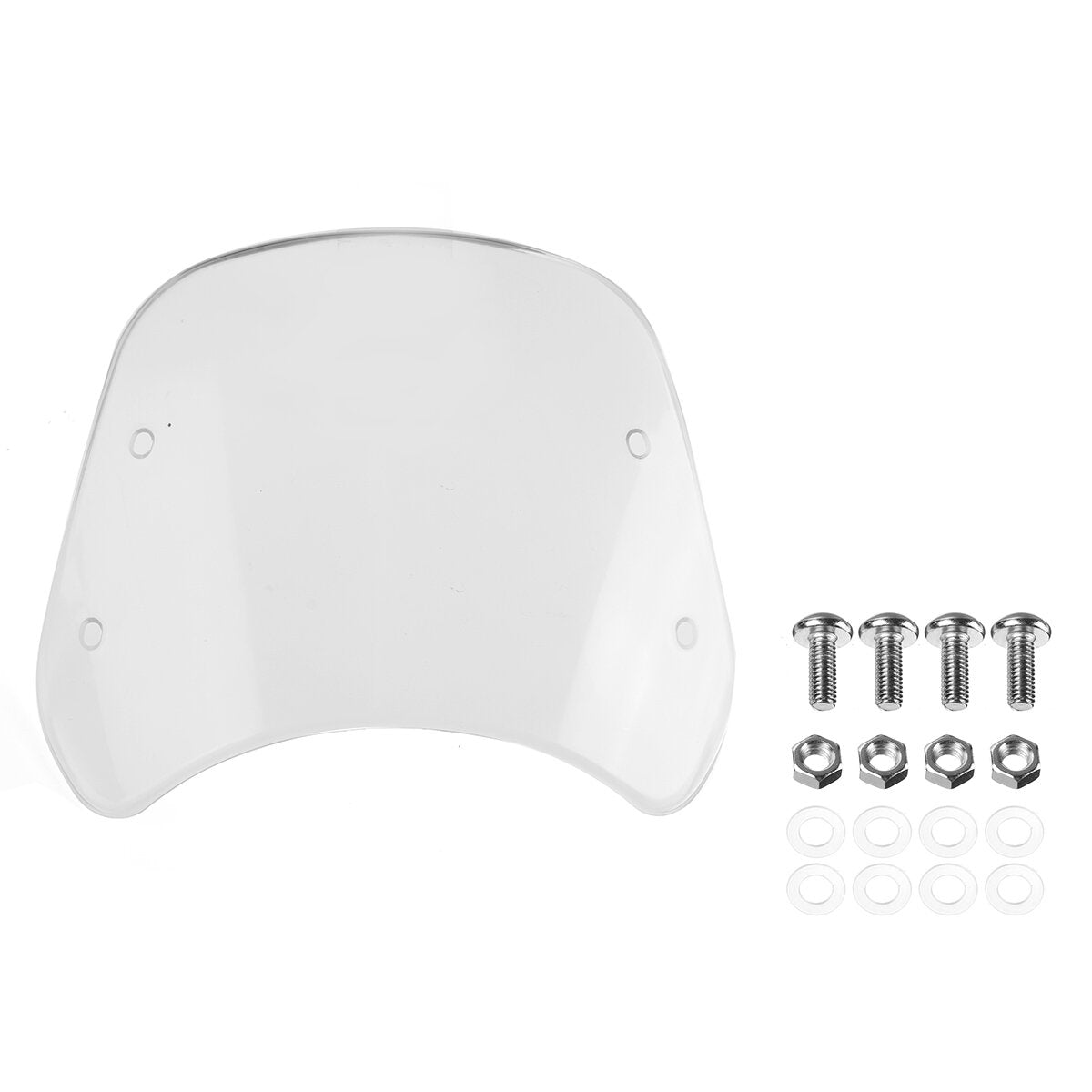 Motorcycle Windshield Wind Deflector for 5-7" Headlight Windscreen