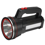 Super Bright LED Flashlight - 2 Modes, USB Rechargeable, Floodlight for Fishing & Hunting