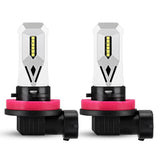 80W LED Car Fog Lights Driving Brake Bulbs 1500LM 6500K Cool White - 2 Pack