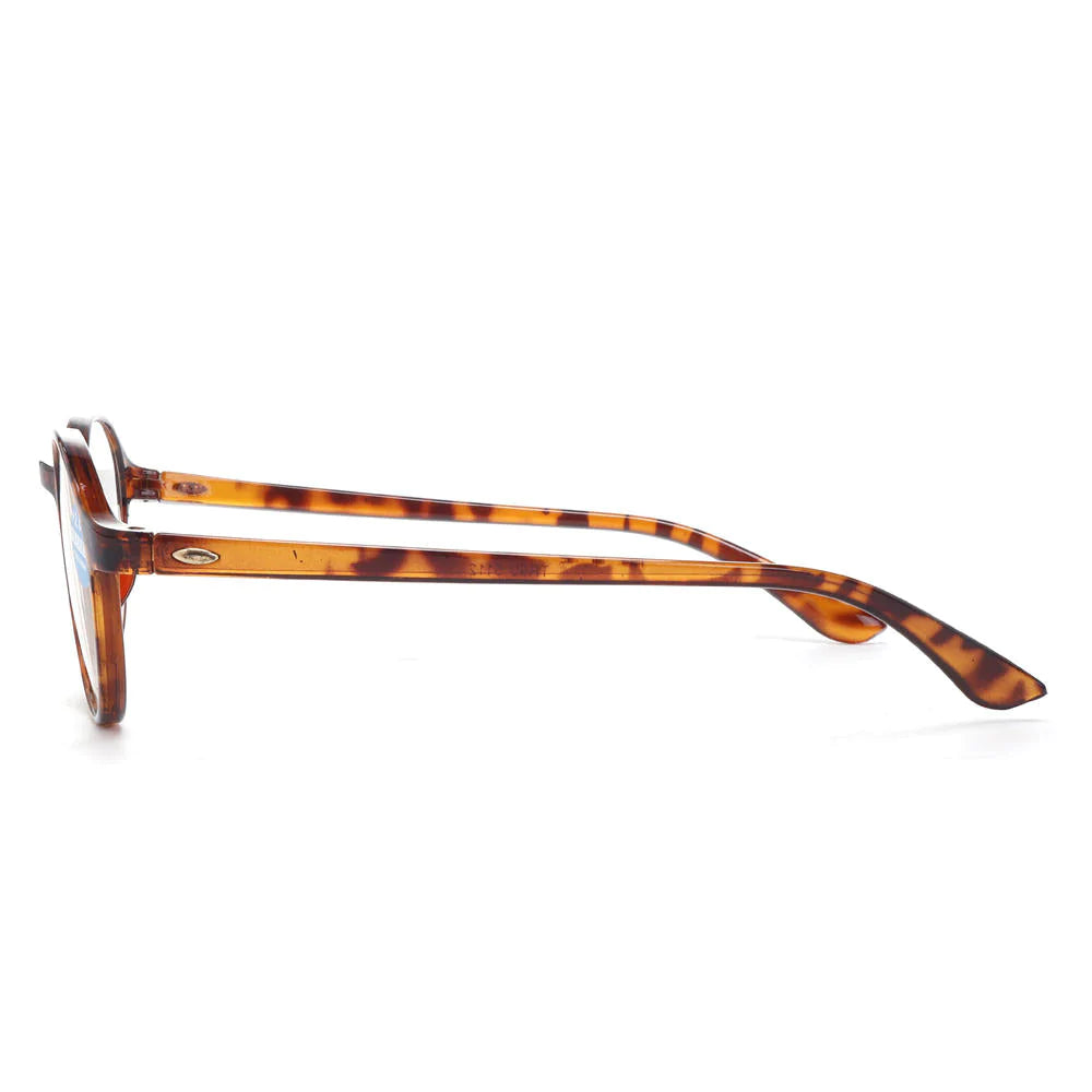 Unisex Lightweight Round Reading Glasses with Spring Hinge for Computer Use