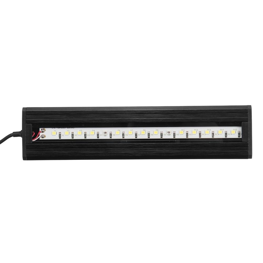 2.5W 18cm Adjustable 2835 LED Aquarium Light Lamp for Fish Tank - Super Slim, Black