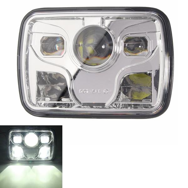 7x6" LED DRL 32W HID Bulbs High/Low Beam Front Headlight Assembly