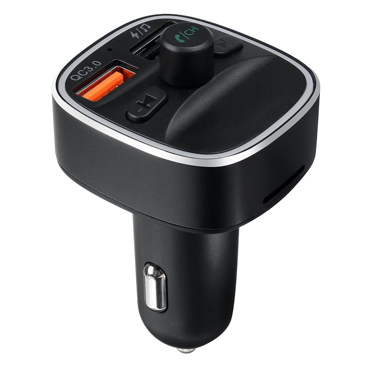 Wireless Bluetooth FM Transmitter In-Car MP3 Radio Adapter with Fast USB Charging