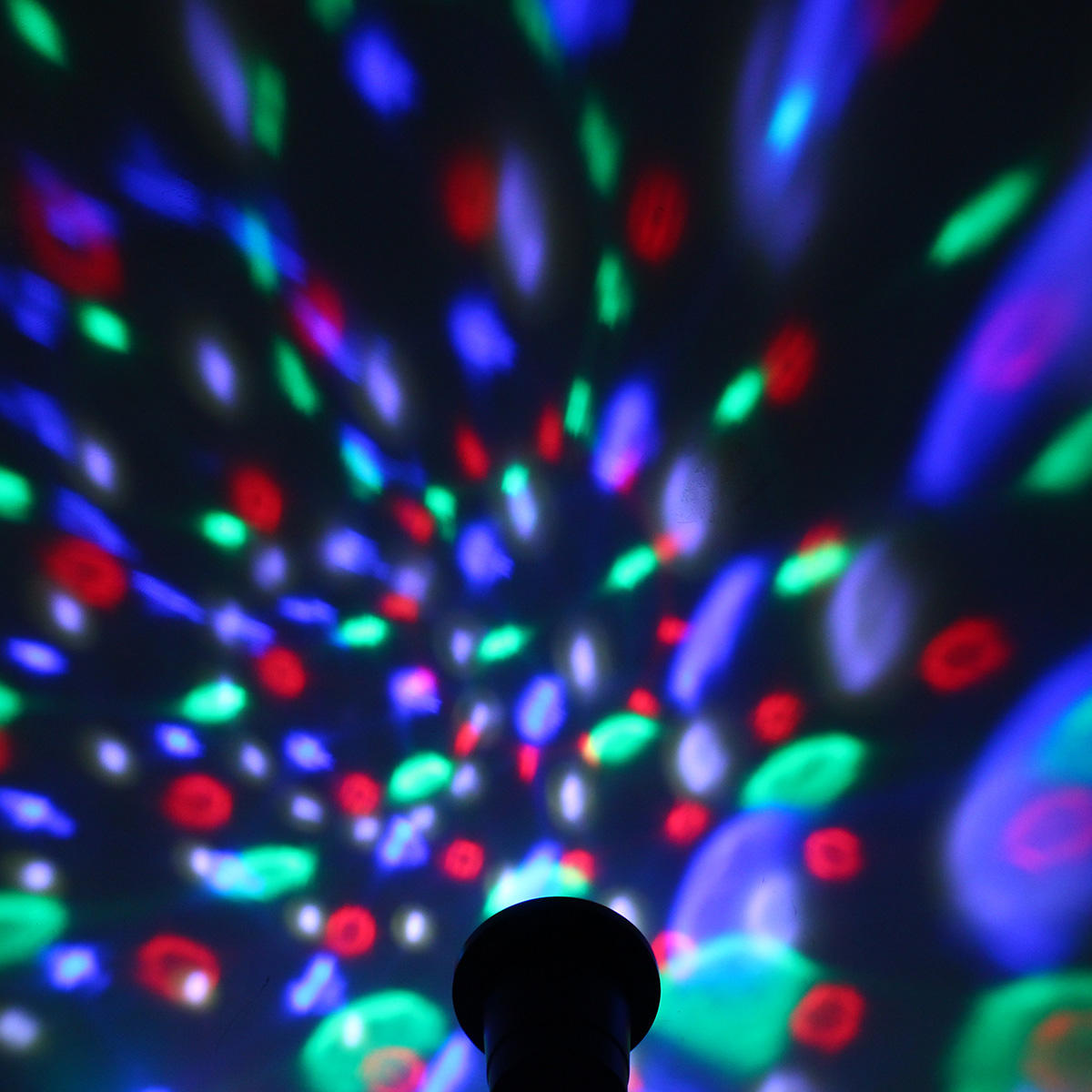 RGB 4 LED Crystal Magic Rotating Ball Stage Light for Party, KTV, Bar, Disco, DJ - AC90-245V