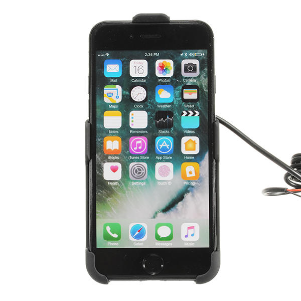 Universal Waterproof Phone GPS USB Holder for 4.7-5.5 inch iPhone 6/6s/7, 12-85V Compatibility