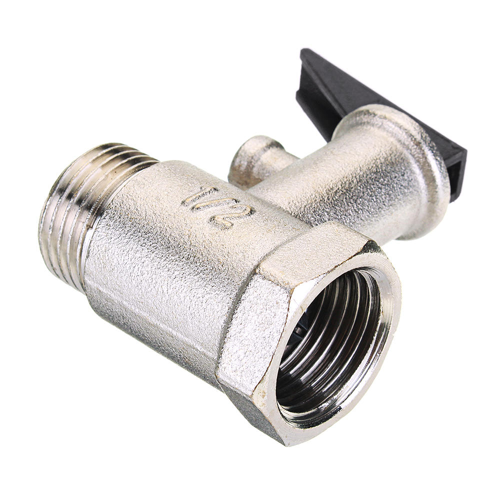 1/2" Brass Pressure Relief Valve for Water Heater - Safety Spring Reducing