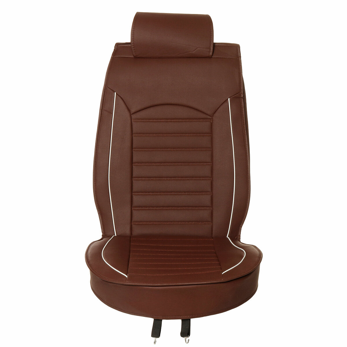 Universal PU Leather Car Seat Cover - Waterproof, Breathable, 1 Pack, Black, Fits Most Cars