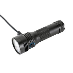 USB Rechargeable Bike Light Headlight - 850lm, 210m Range, Compatible with 21700 & 18650 Batteries