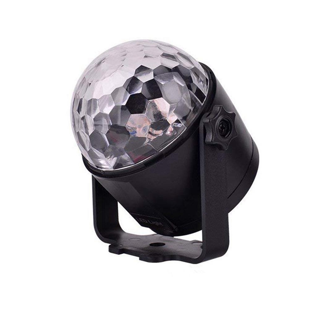 Upgrade 6-Color Crystal Ball LED Stage Light with Voice Remote for Bar, KTV, Party, Disco
