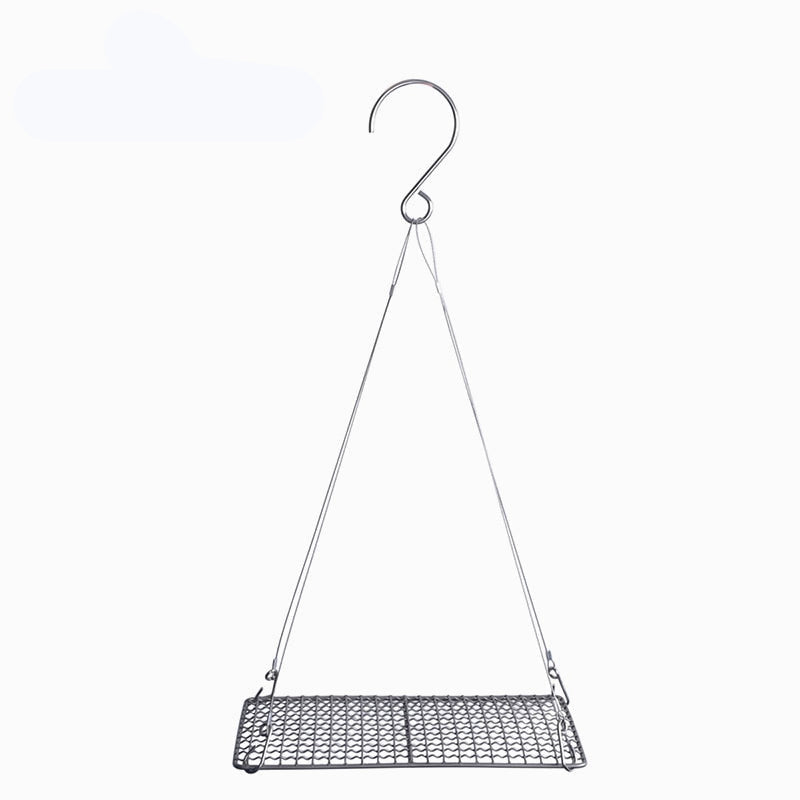 Titanium BBQ Grill with Hanging Chain - Charcoal Furnace for Camping, Picnic, Garden, and Tableware