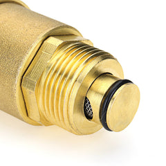 Brass Automatic Air Vent Valve - Safety Pressure Relief for Water Heater HVAC Pipeline System