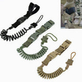 Coil Sling Rope Lanyard Molle Elastic Hunt Pistol Tool Belt Backpack Airsoft Gun Handgun Shooting Military Bag Strap