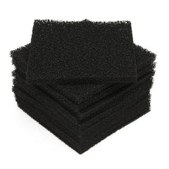 10pcs 28PPI Black Activated Carbon Foam Sponge Air Filter Pads for Smoke Absorber