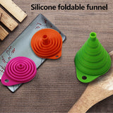 Tritina Home & Kitchen Foldable Funnel,Silicone Collapsible Style,BPA-free,Heat Resistant,for dishwasher(Pink)