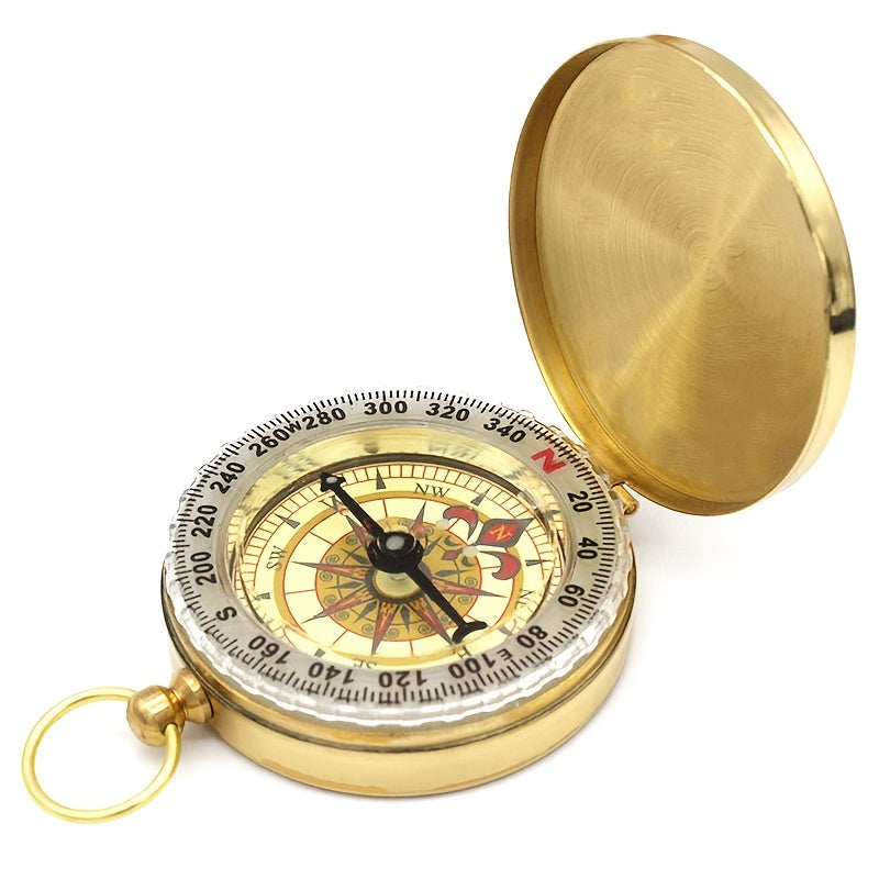 Waterproof Luminous Classic Pocket Watch Style Compass for Outdoor Sports Navigation