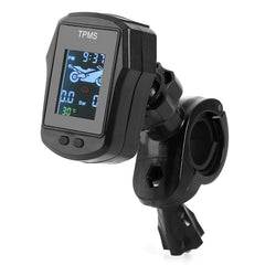 Waterproof Motorcycle TPMS with USB & Solar Charging, Tire Pressure Monitoring Alarm System for Motorbikes & E-Bikes