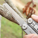 16-in-1 Folding Blade Knife Multi-Tool: Pliers, Screwdrivers, Can Opener for Camping & Outdoor Use