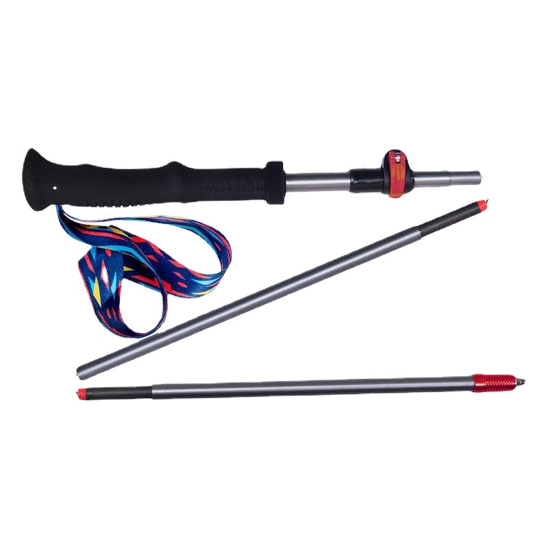 Ultralight Folding Trekking Poles - Quick Lock Carbon Fiber Walking Sticks for Hiking, Camping, Trail Running