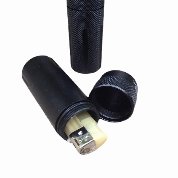 Outdoor CNC Waterproof Emergency First Aid Kit - Aluminum Survival Pill Bottle, EDC Tank Box for Camping & Cigarettes