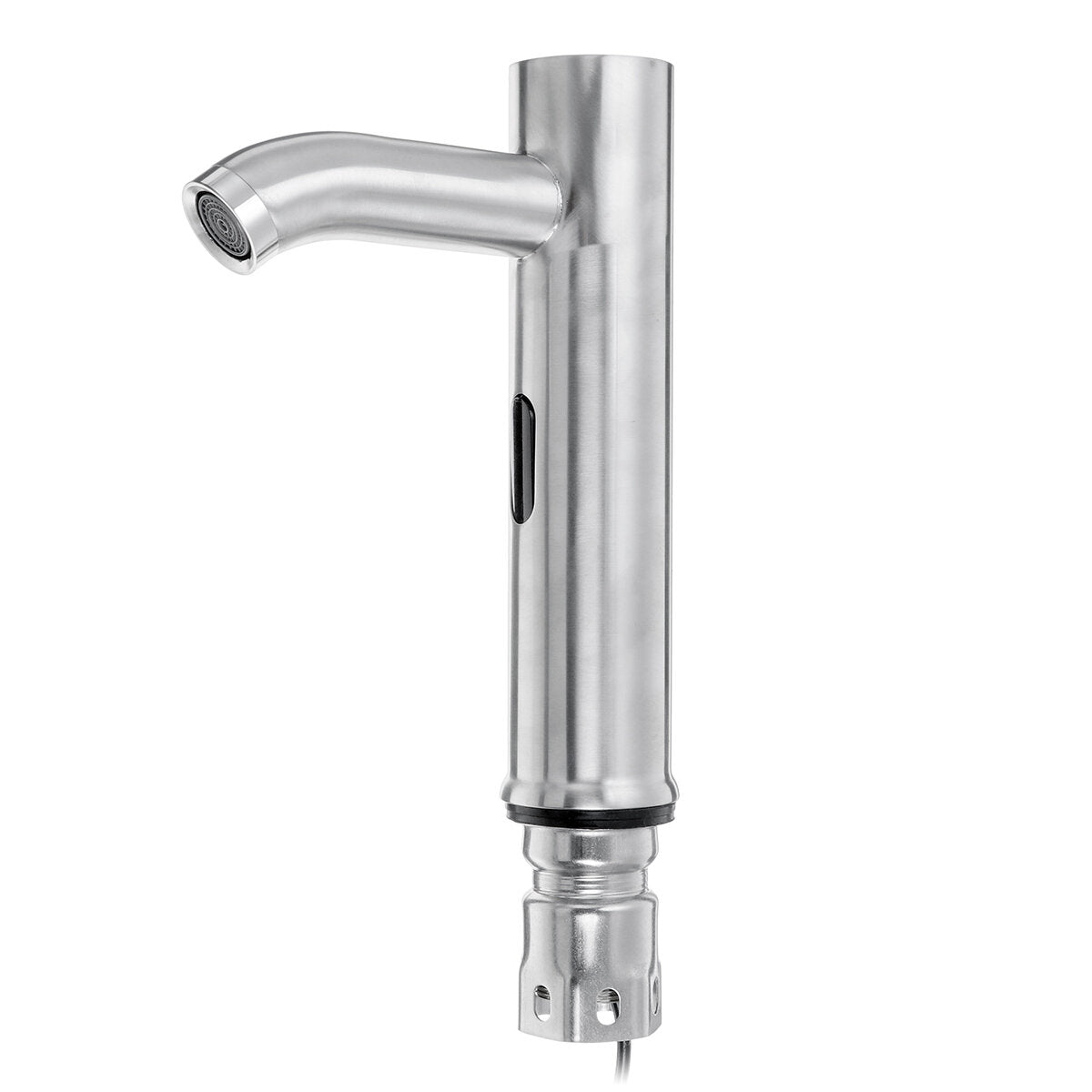 Brushed Stainless Steel Induction Faucet for Single Cold Basin, Hot and Cold Water