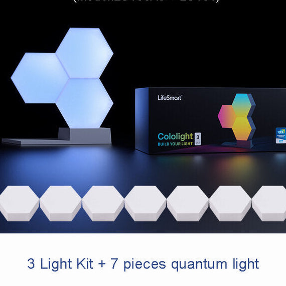 LED Quantum Light Smart DIY Lamp - WiFi, Google Assistant & Alexa Compatible, Cololight APP Control