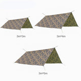 Ultra Light Waterproof Square Camouflage Awnings - Outdoor Camping Tarp, Travel Sun Shelter, Garden Canopy