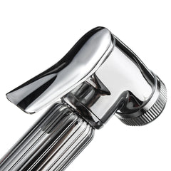 Brass Shattaf Douche Spray Bidet Toilet Shower Head Nozzle Holder - Silver Cleaning Device