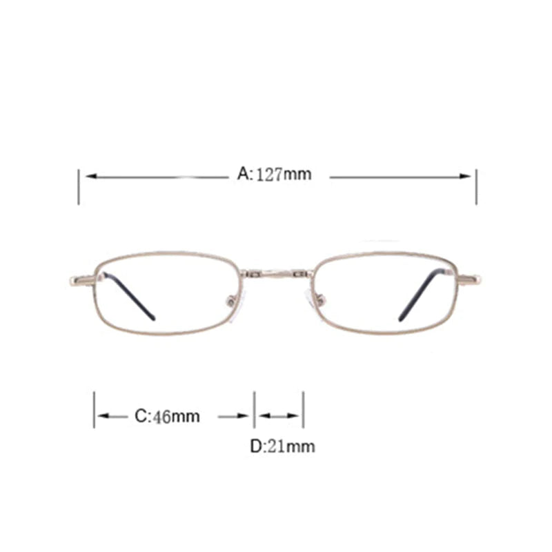 Lightweight Collapsible Reading Glasses for Men & Women - Computer & Presbyopic Use