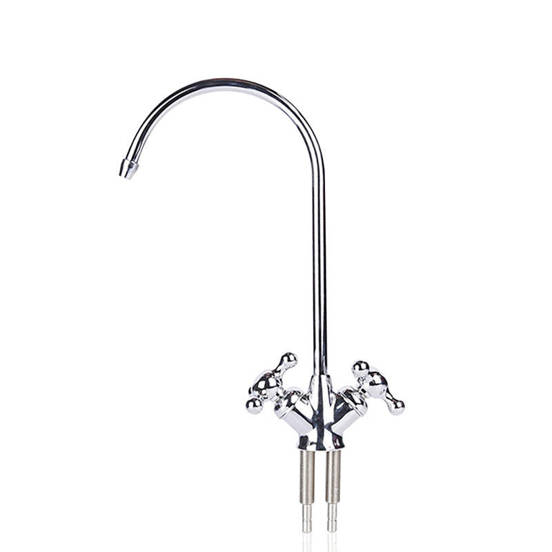 Brass Chrome Basin Sink Mixer Tap - Vertical Rotating Dishwashing Tap for Household Use