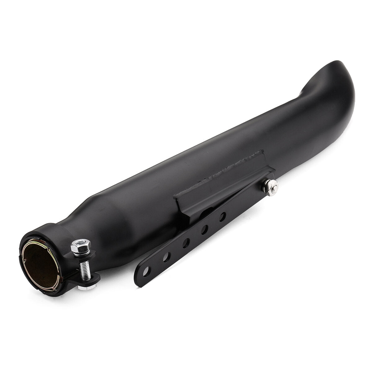 Universal Motorcycle Cafe Racer Exhaust Muffler Pipe Silencer with Sliding Bracket