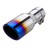 Universal Stainless Steel Car Rear Exhaust Pipe Tail Muffler Tip, 54mm-76mm Round