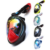 Diving Mask Underwater Scuba Anti Fog Full Face Snorkeling Set With Skid Ring Snorkel