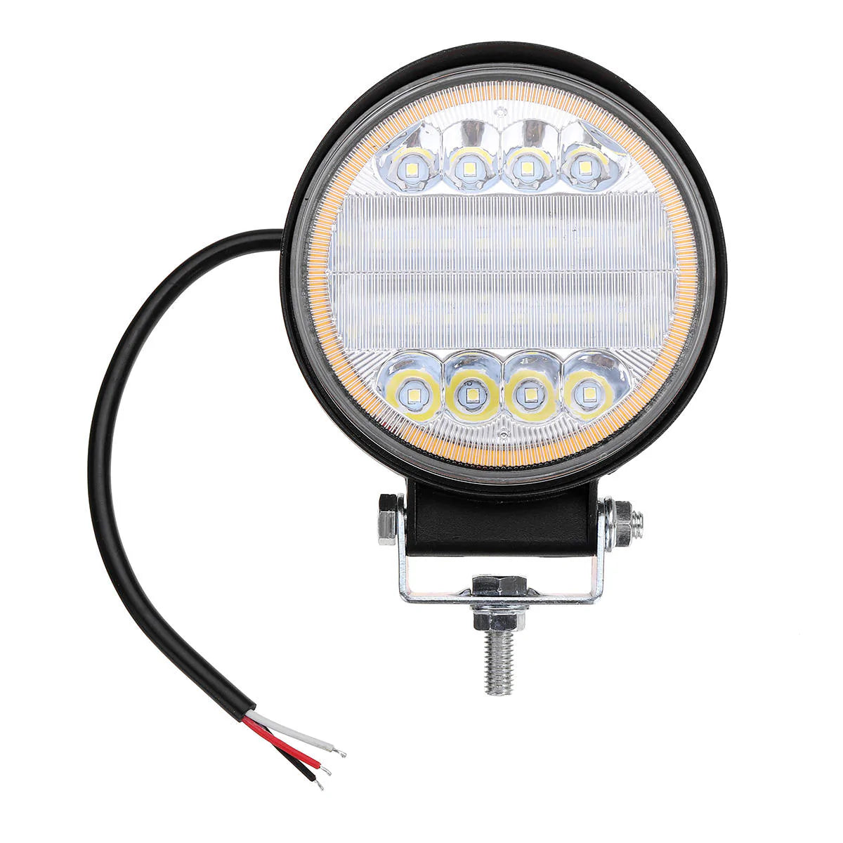 126W LED Work Light Yellow Beam Lamp DRL Amber Angel Eye for Car, Motorcycle, Off-road Truck