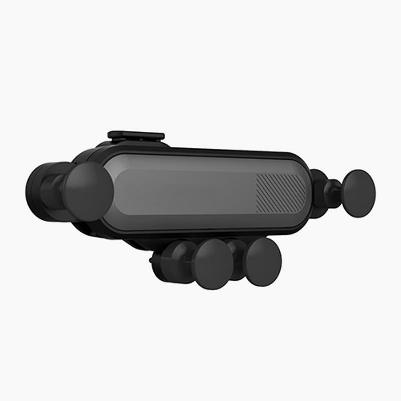 Mini Car Phone Holder Air Vent Mount Bracket for iPhone, Xiaomi, Huawei - Gravity Linkage