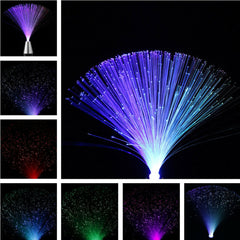 Colorful LED Fiber Optic Night Light Lamp - Flashing, Changing Colors, Party Decor