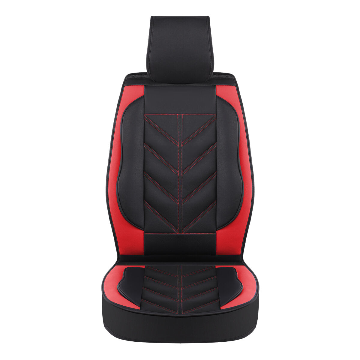 Universal PU Leather Car Seat Cover - Non-slip Full Cushion Protector Mat, 1PCS