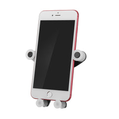 Gravity Automatic Air Vent Car Phone Holder - Cartoon Buckle ABS Stand Mount for iPhone X