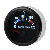 2-Inch 52mm Digital Water Temperature Gauge Kit with LED Display and Sensor - Black Face