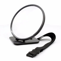 Adjustable 19cm Baby Safety Mirror for Car - Rear-Facing, Rounded Design