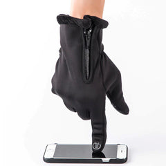 Unisex Winter Ski Gloves: Waterproof, Warm, Full Finger, Touch Screen, Zipper, Plus Velvet for Outdoor, Bike, Motorcycle