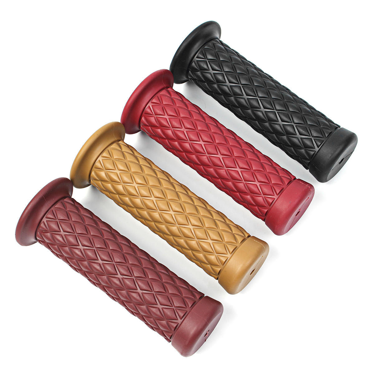 22/24MM Motorcycle Rubber Handlebar Grips for Retro Halley 883, CG125, Yamaha, Kawasaki CB400