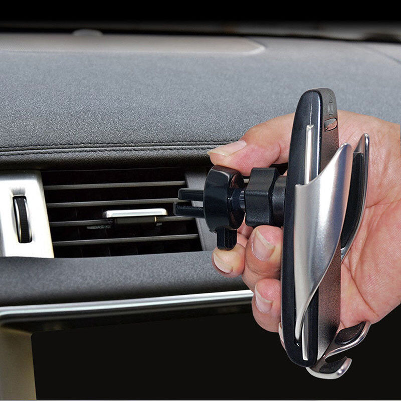 Universal Car Air Vent Phone Holder with 10W QI Wireless Fast Charger for iPhone X/XS/XR